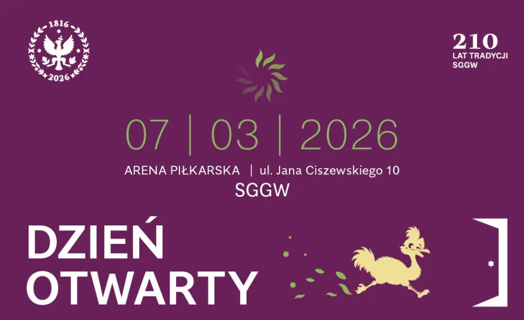 Grafika Dnia otwartego SGGW 7 marca 2026 r.